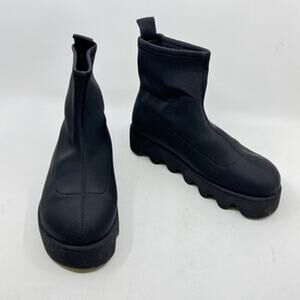ISSEY MIYAKE x UNITED  Black Neoprene Sock Boots 37